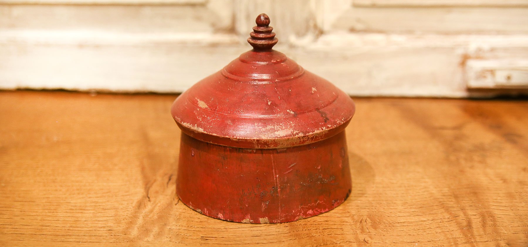 Large Aged Temple Tikka Box
