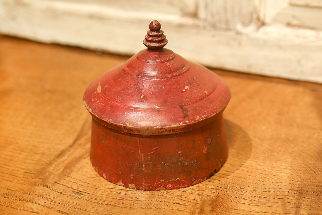 Large Aged Temple Tikka Box