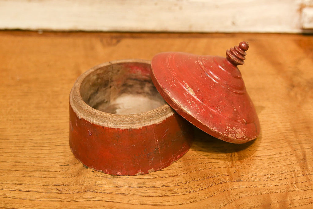 Large Aged Temple Tikka Box