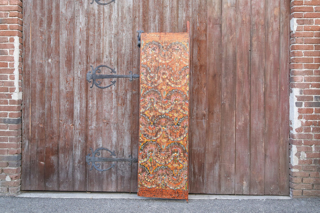 Antique Darchen Orange Tibetan Door