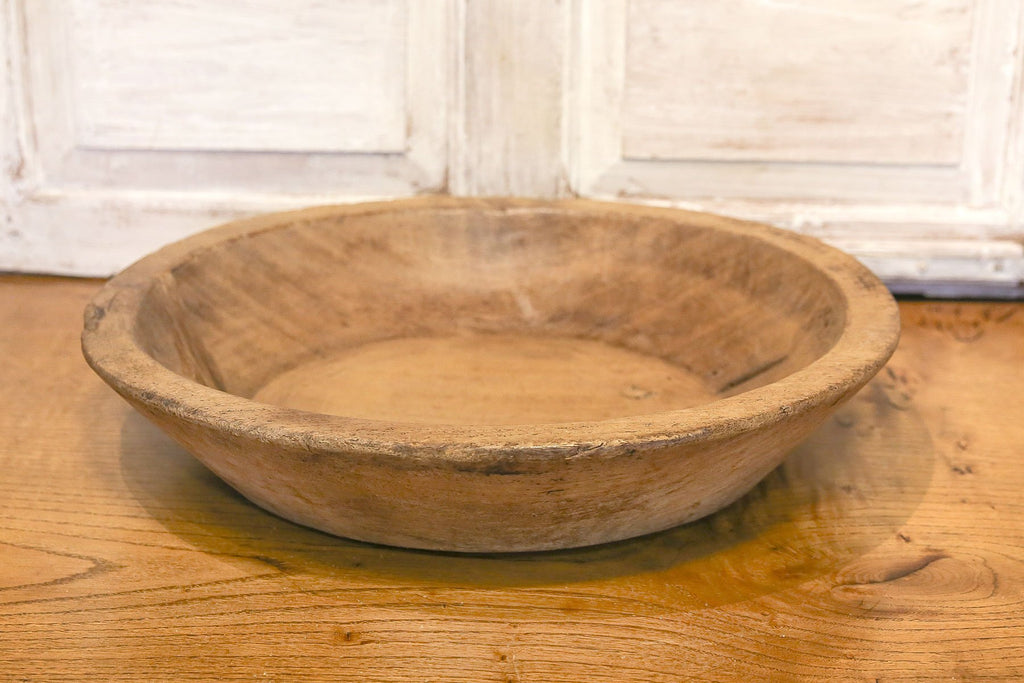Vintage Wooden Dough Bowl
