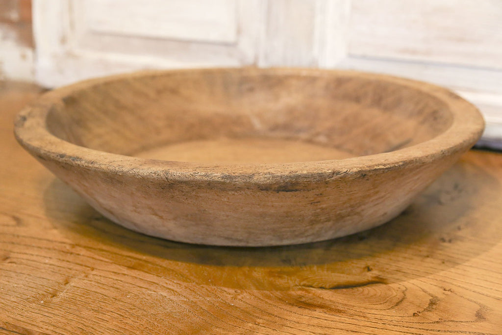 Vintage Wooden Dough Bowl