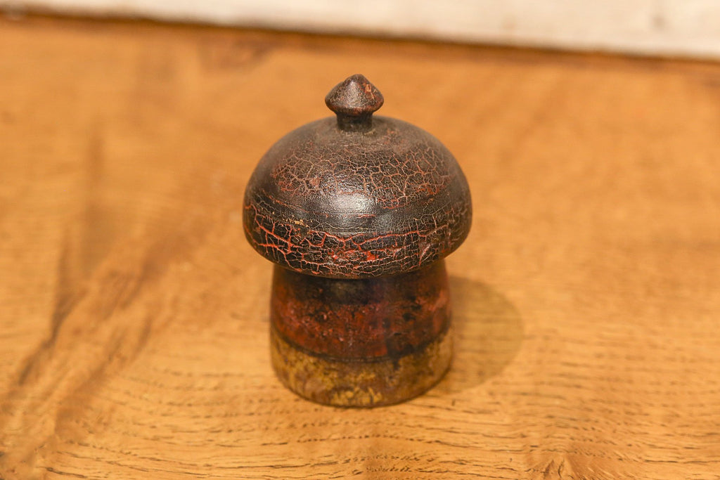 Small Aged Red Tikka Box