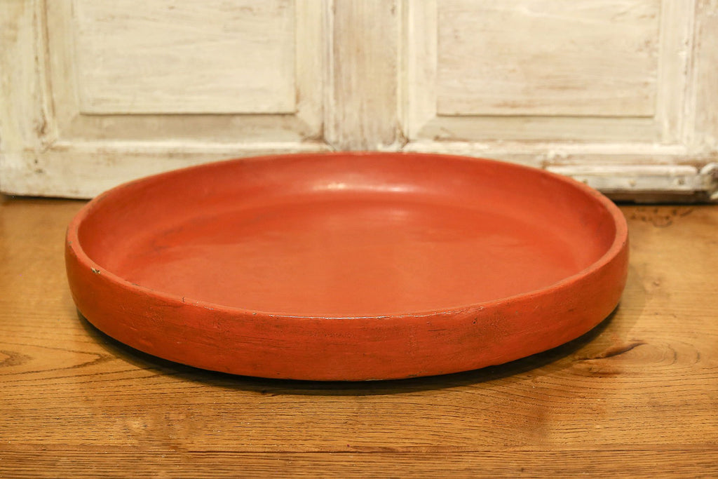 Red Tibetan Temple Platter