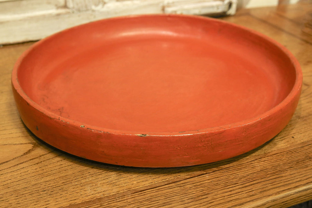 Red Tibetan Temple Platter