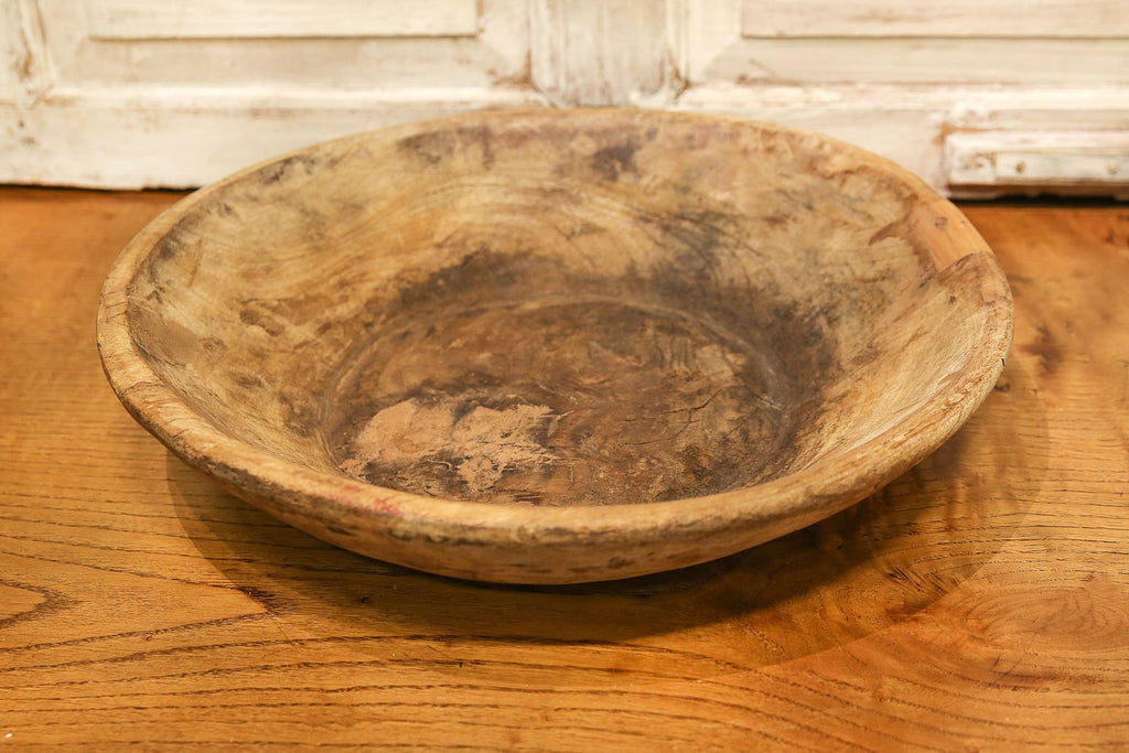 Primitive Wooden Dough Bowl