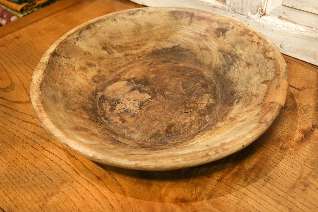 Primitive Wooden Dough Bowl