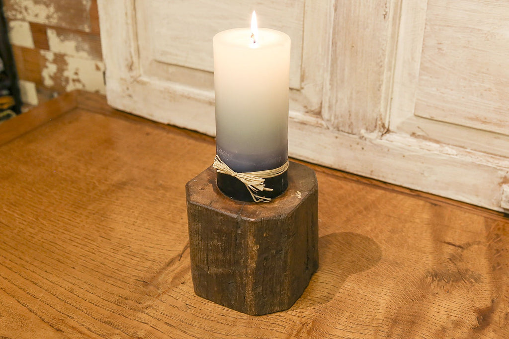 Vintage Wood Candleholder