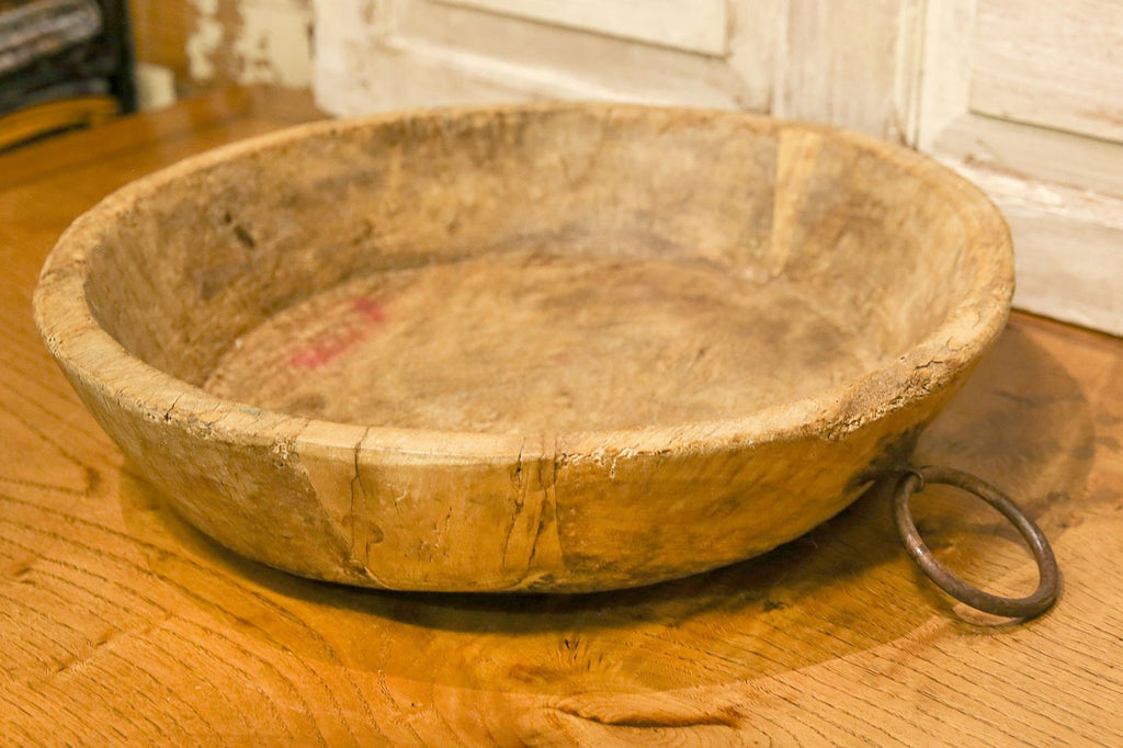 Vintage Indian Dough Bowl