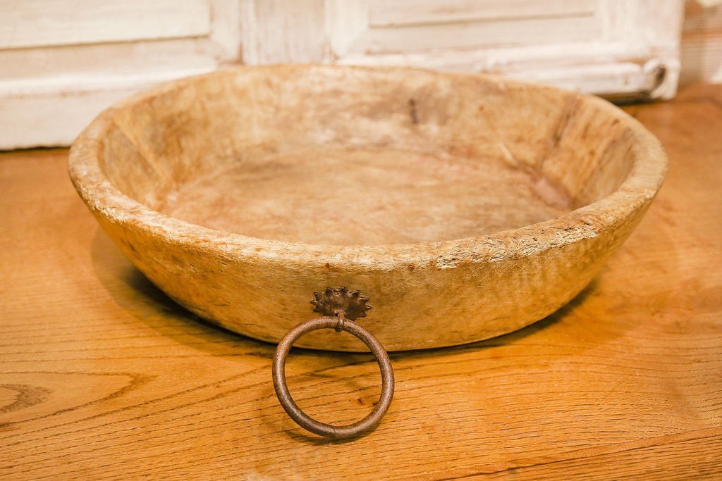 Vintage Indian Dough Bowl