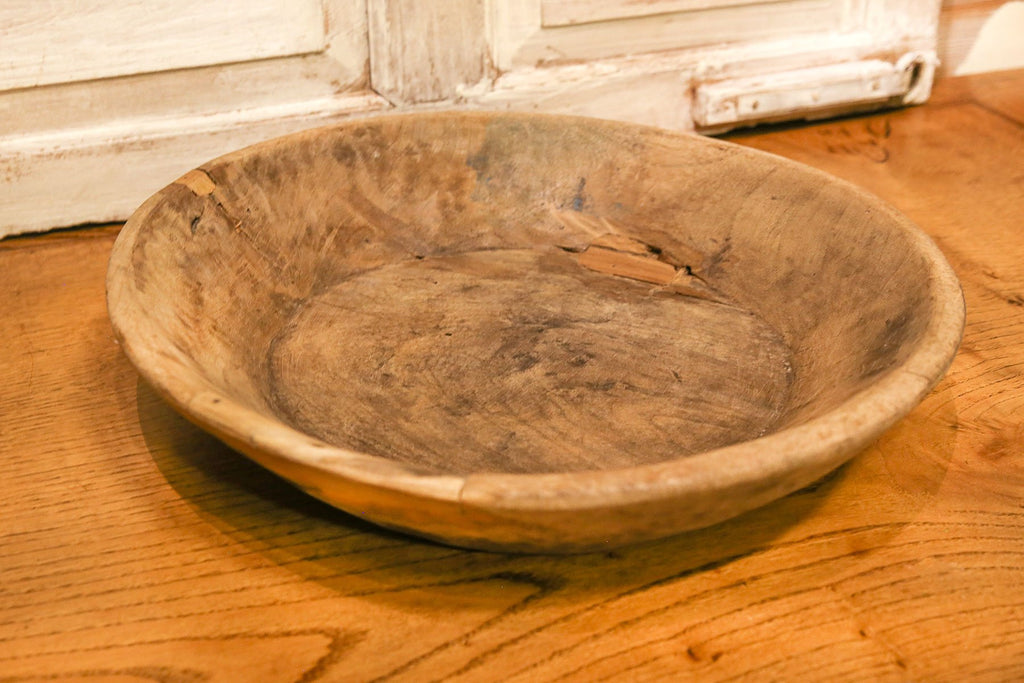 Vintage French Dough Bowl