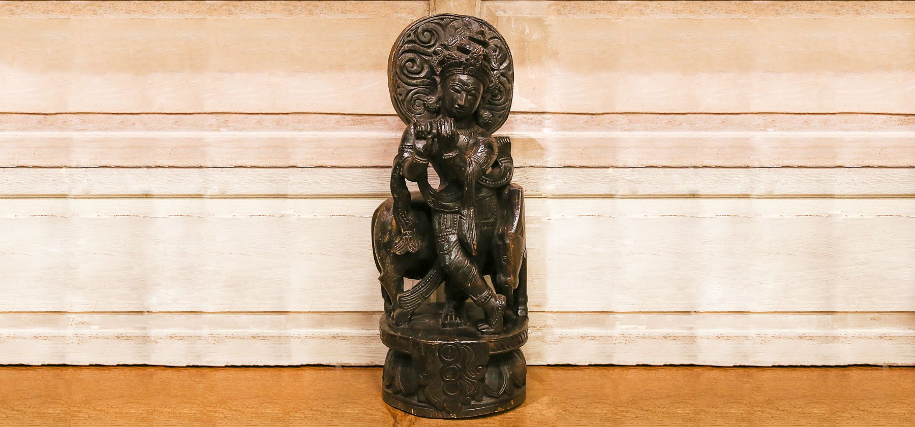 Ebony Krishna Statue