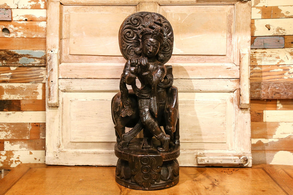 Ebony Krishna Statue
