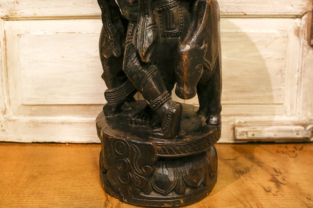 Ebony Krishna Statue