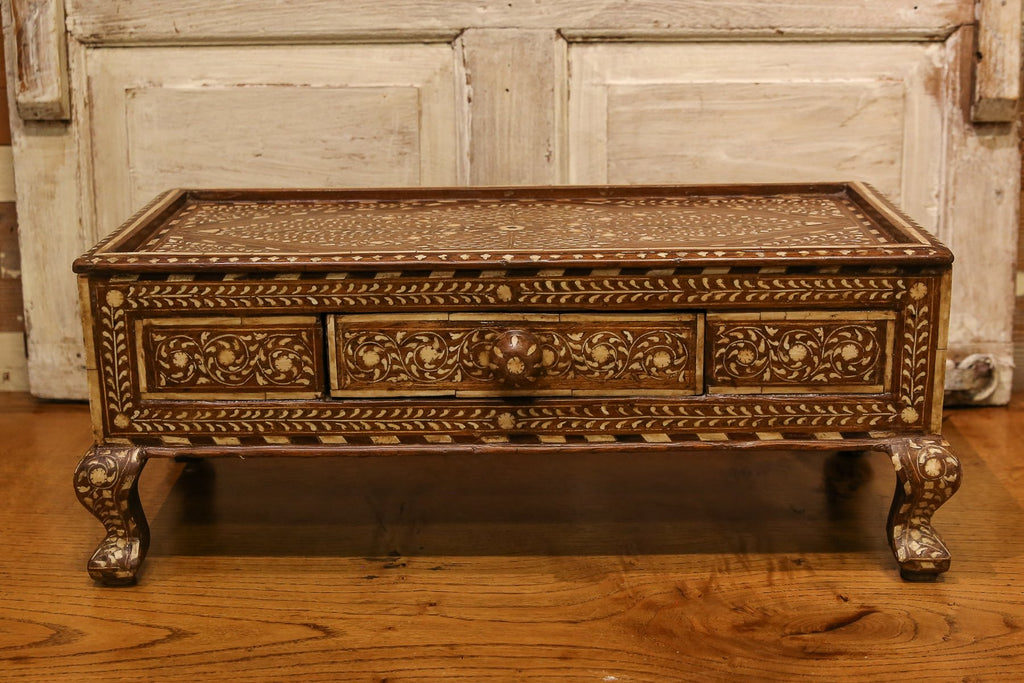 Anglo Indian Bone Inlay Gulut Altar Table