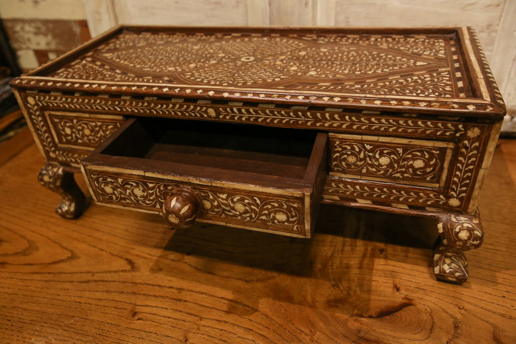 Anglo Indian Bone Inlay Gulut Altar Table