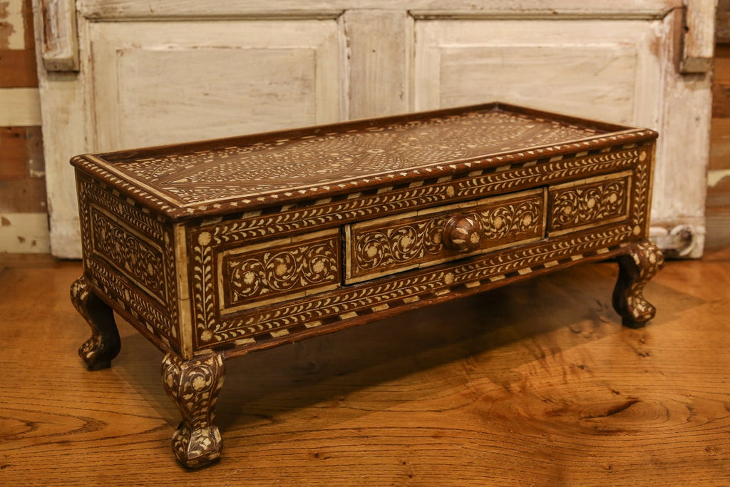 Anglo Indian Bone Inlay Gulut Altar Table