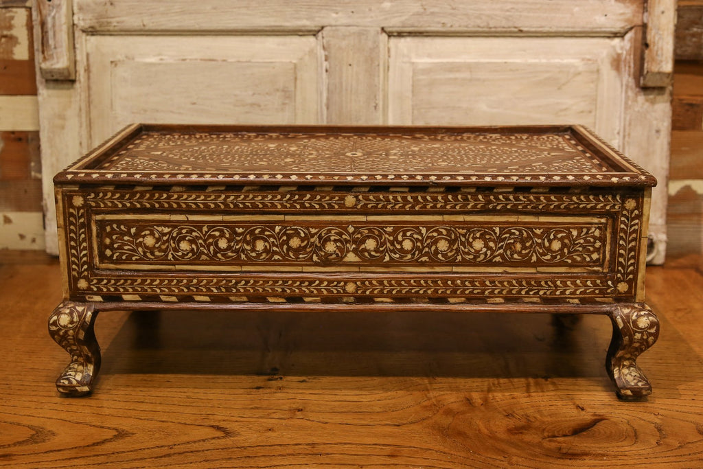 Anglo Indian Bone Inlay Gulut Altar Table