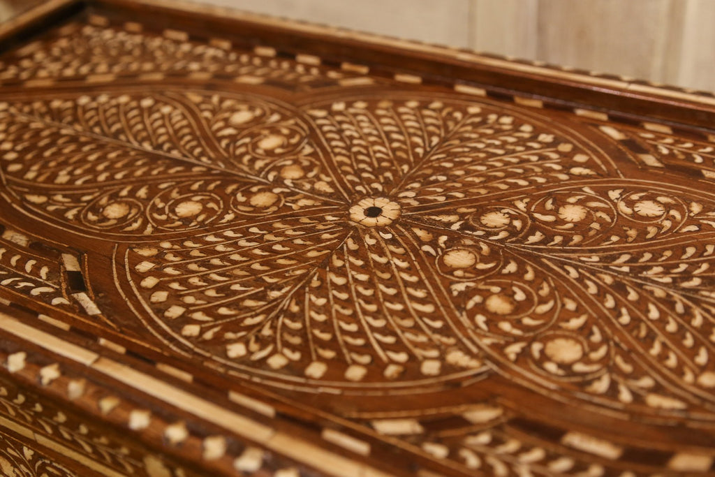Anglo Indian Bone Inlay Gulut Altar Table