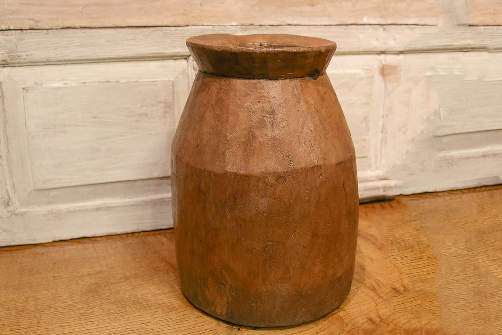 Wooden Ghee Pot
