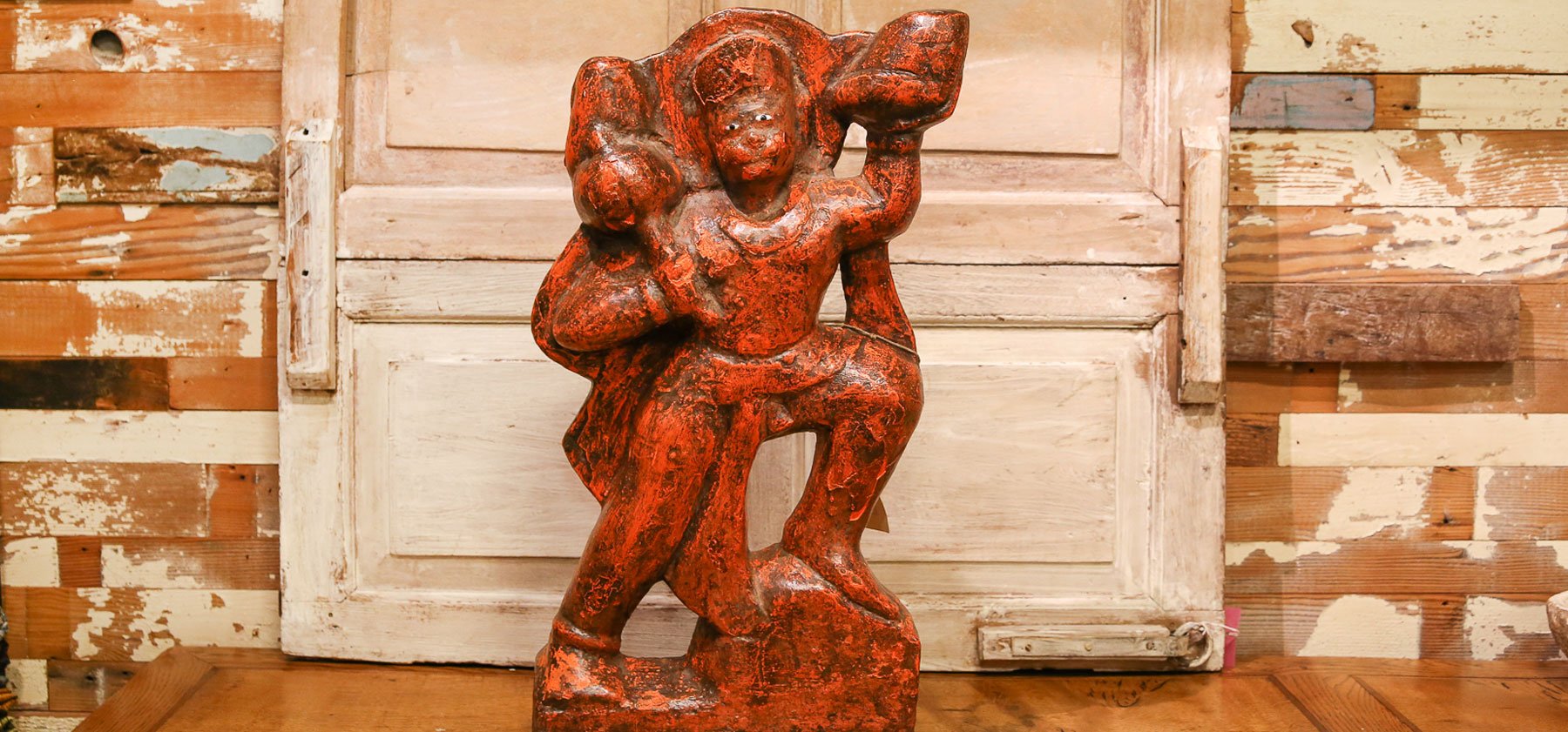 19th Century Stone Hanuman Statue