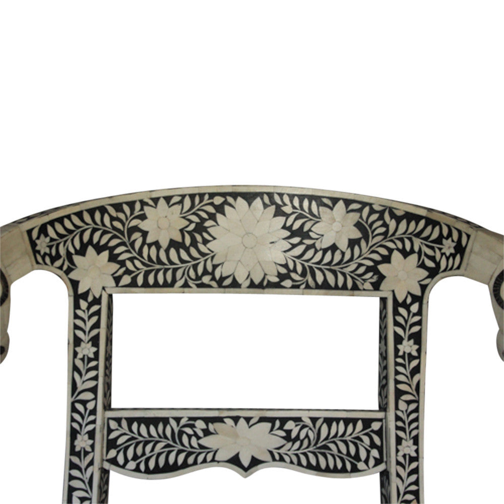 Anglo Indian Bone Inlay Chairs, Pair