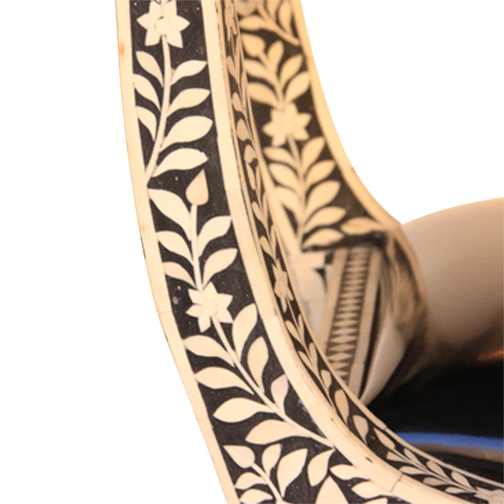 Anglo Indian Bone Inlay Chairs, Pair