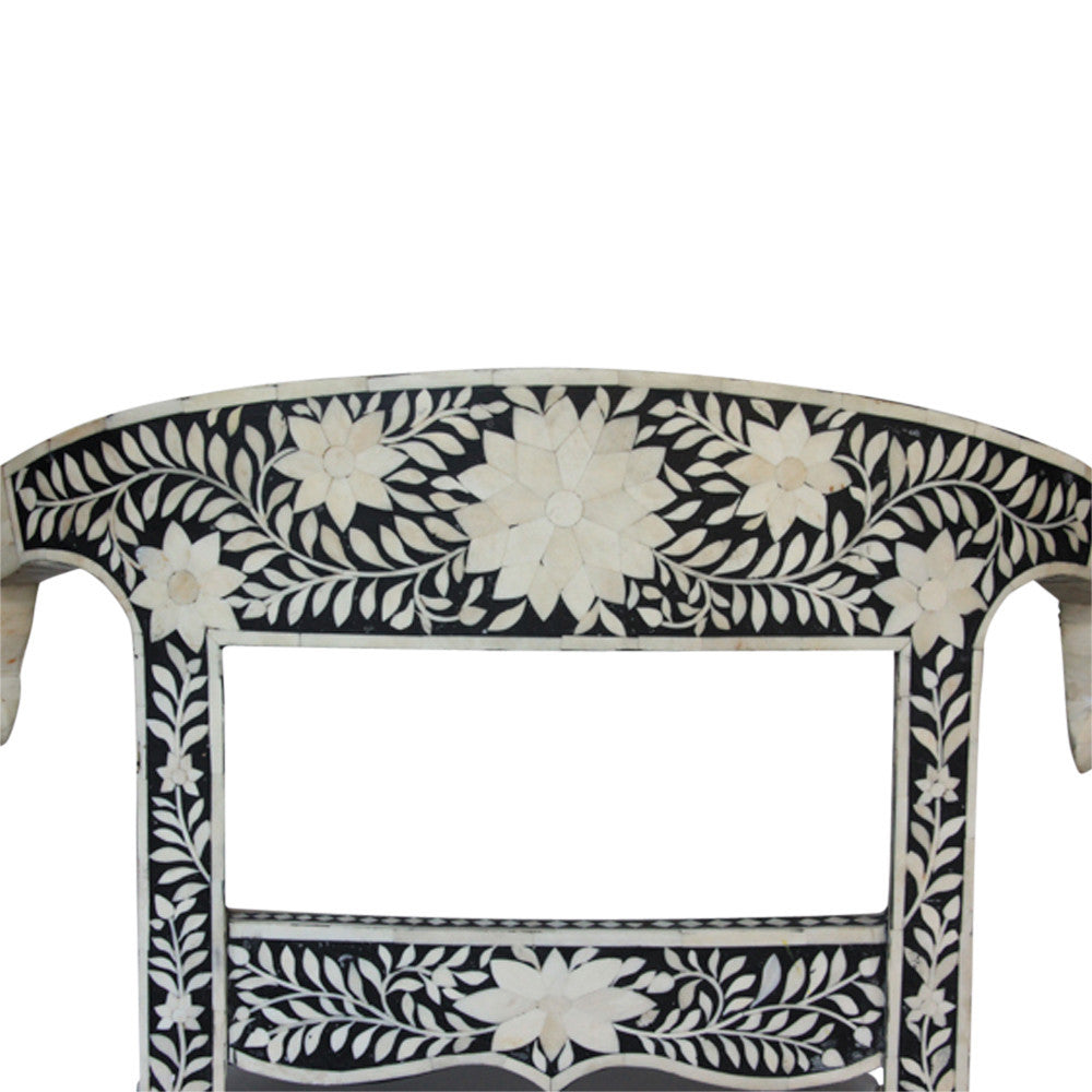 Anglo Indian Bone Inlay Chairs, Pair