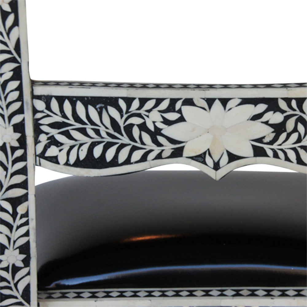 Anglo Indian Bone Inlay Chairs, Pair