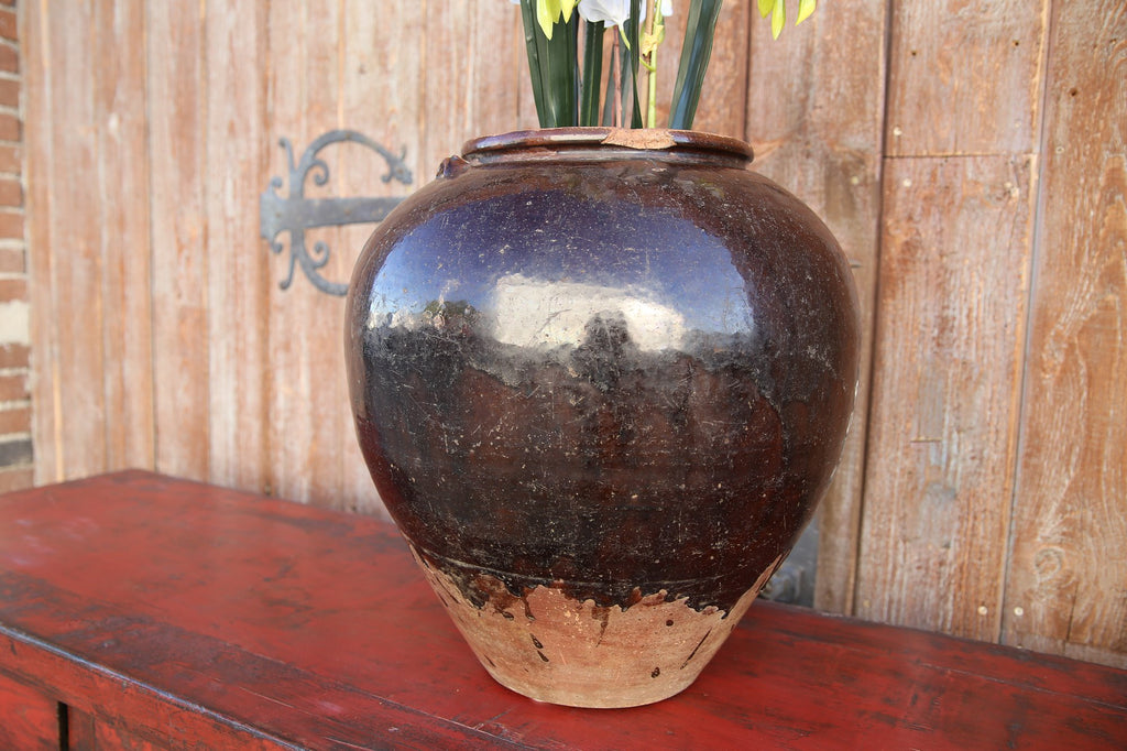 Aged Madras Martaban Jar