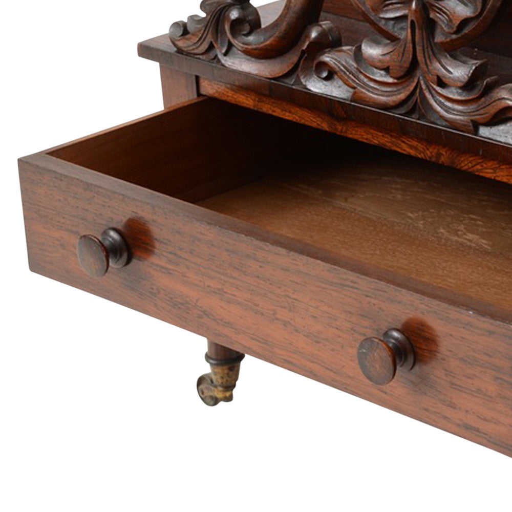 Antique English Rosewood Canterbury