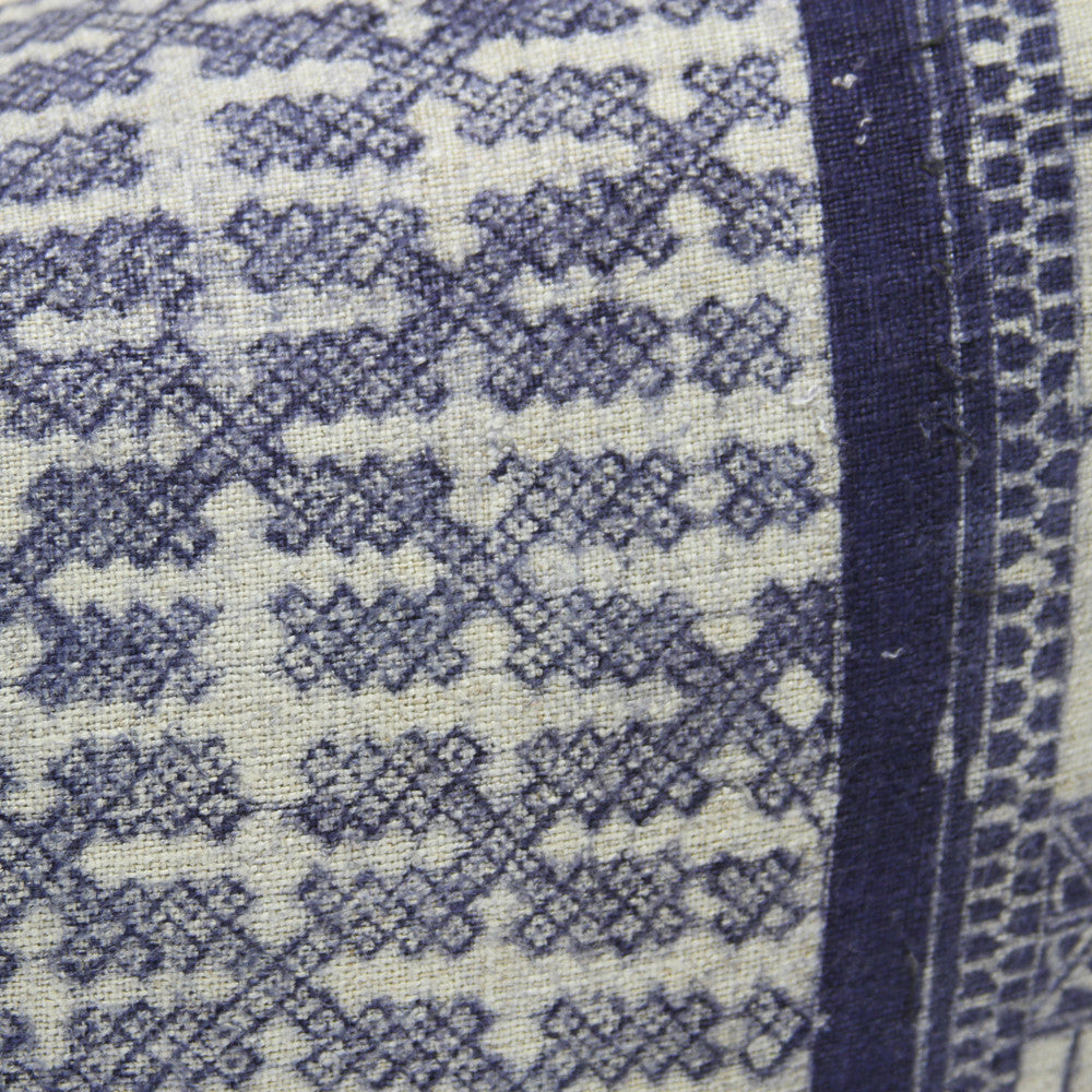 Jaipur Batik Indigo Lumbar Pillows, Pair