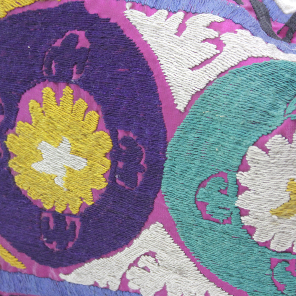 Kamal Suzani Lumbar Pillows, Pair