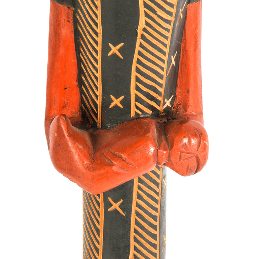 African Carved Woman Statue