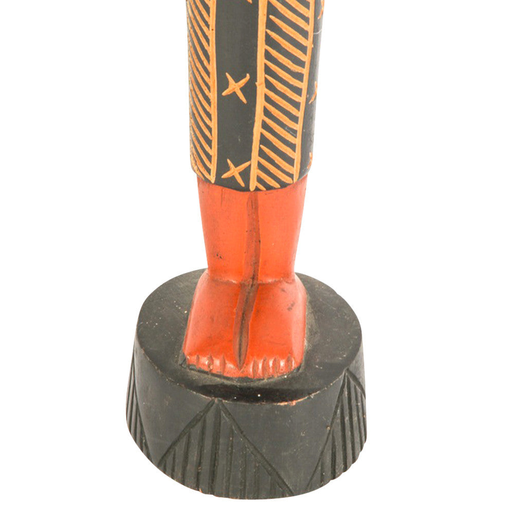African Carved Woman Statue