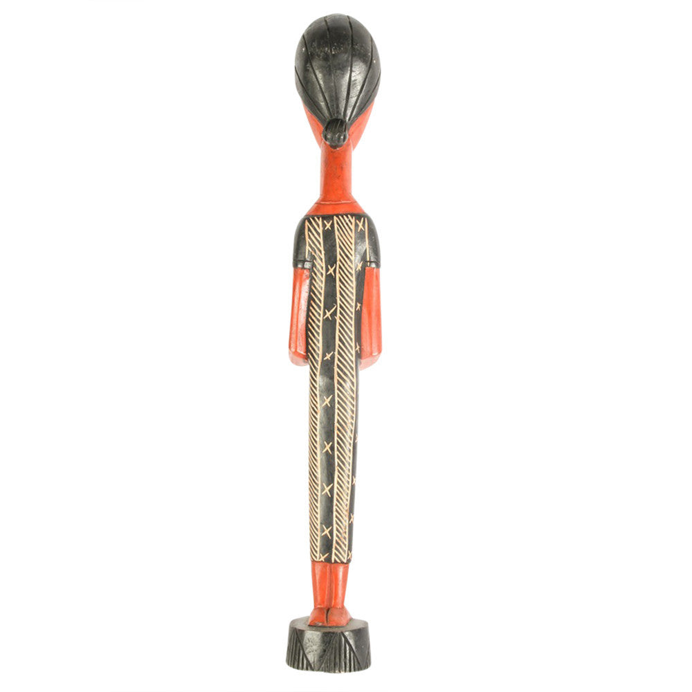 African Carved Woman Statue
