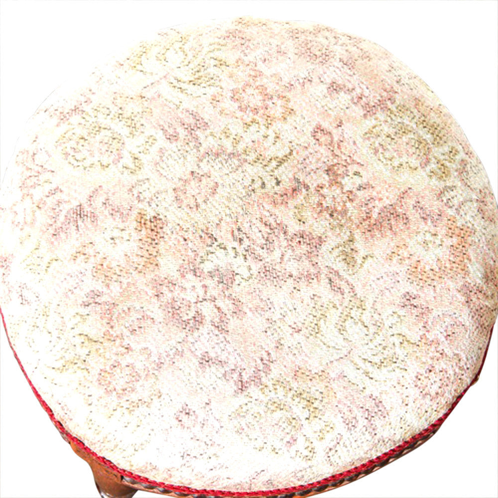 Petite Upholstered Round Stool