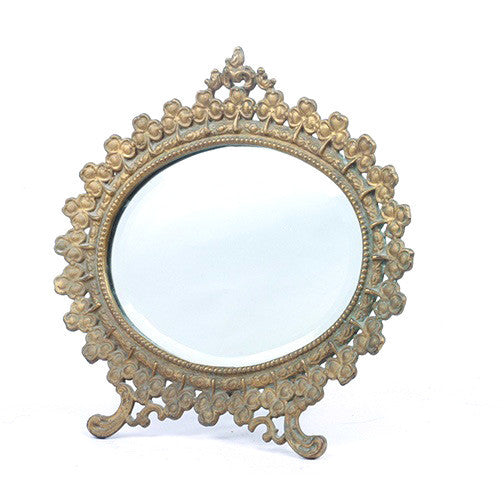 French Brass Vanity Mirror