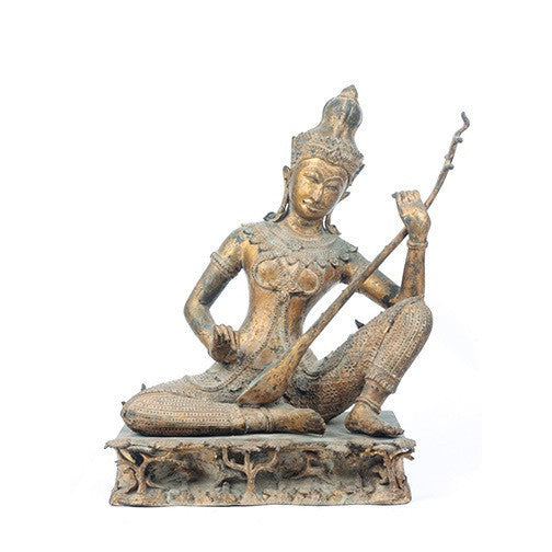 Thai Gilded Bronze Statue