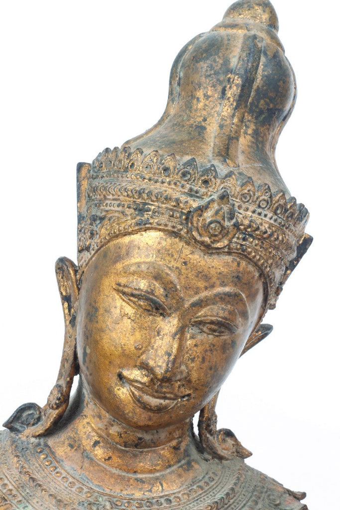 Thai Gilded Bronze Statue