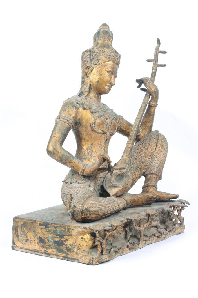 Thai Gilded Bronze Statue