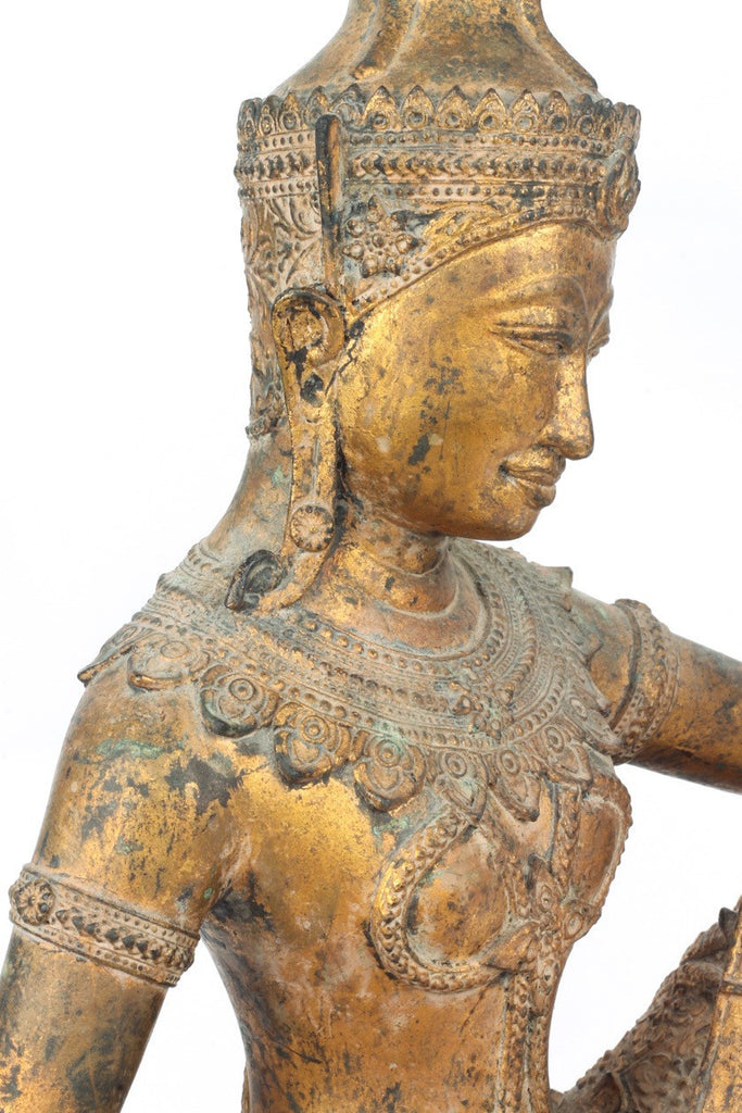 Thai Gilded Bronze Statue