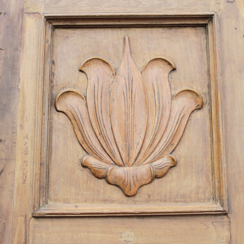 Lotus Teak Mirrored Door