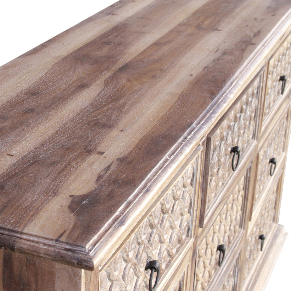Anglo Whitewash Scroll Dresserbase