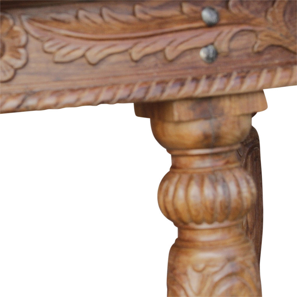 Anglo Indian Round Carved Table