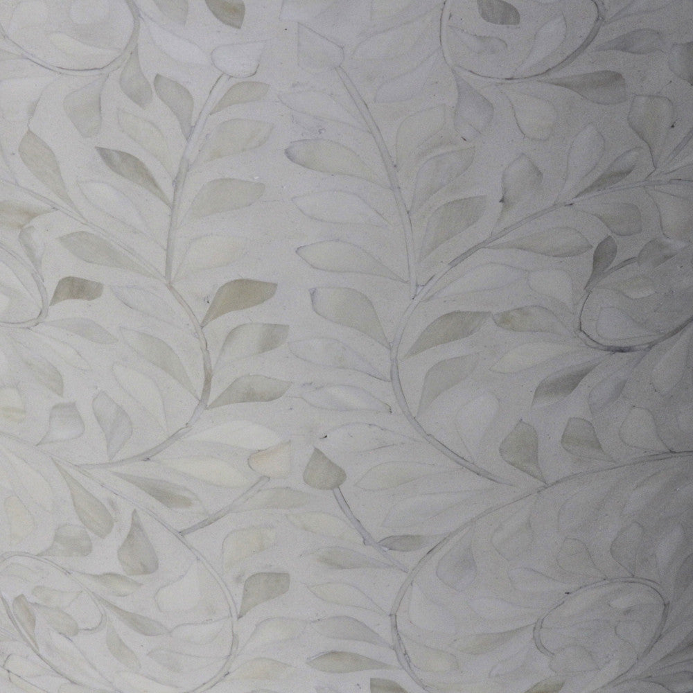 Floral Mother Of Pearl Inlay Drum Table