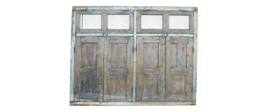 Antique Indian Jali Window Facade