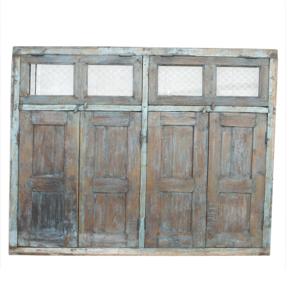 Antique Indian Jali Window Facade