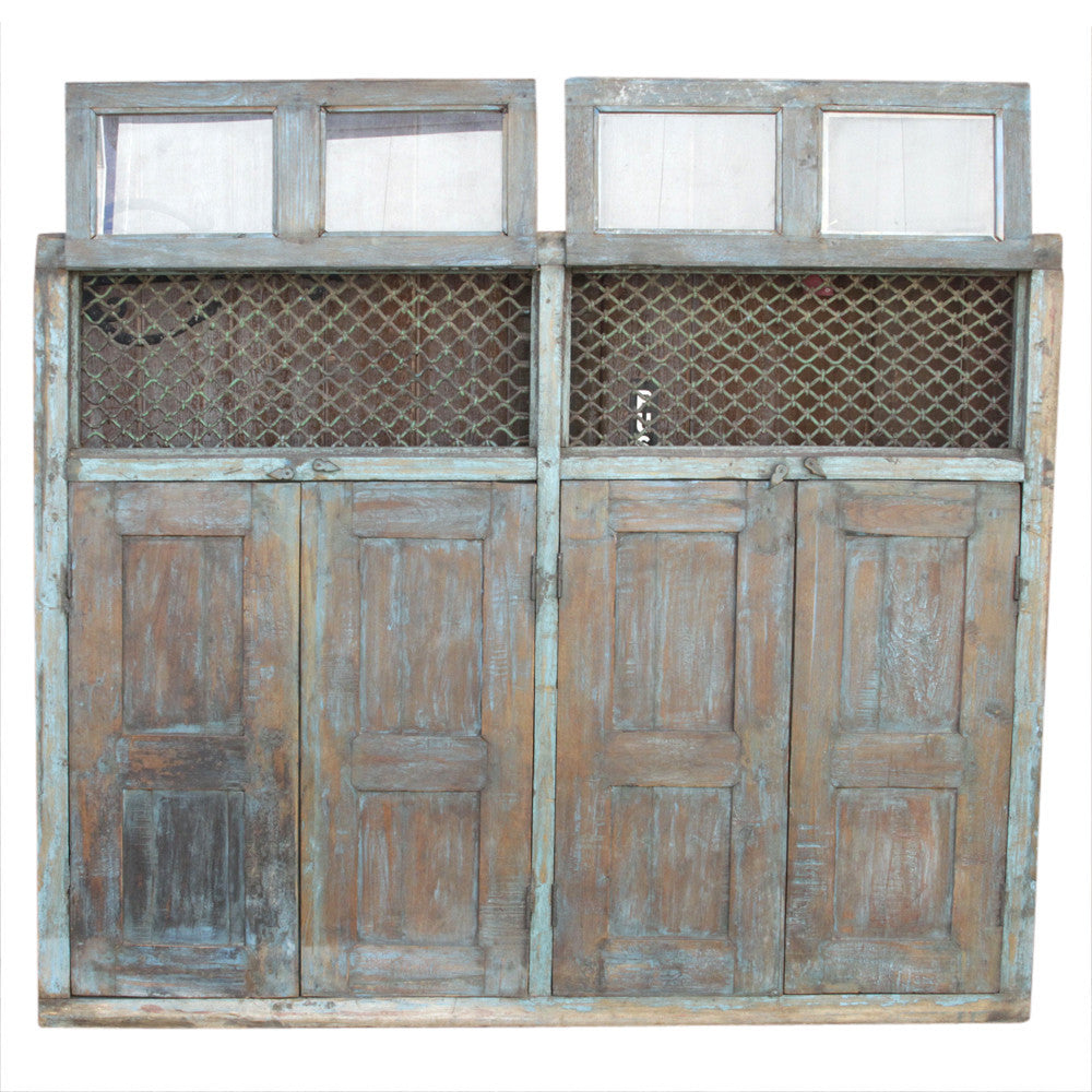 Antique Indian Jali Window Facade