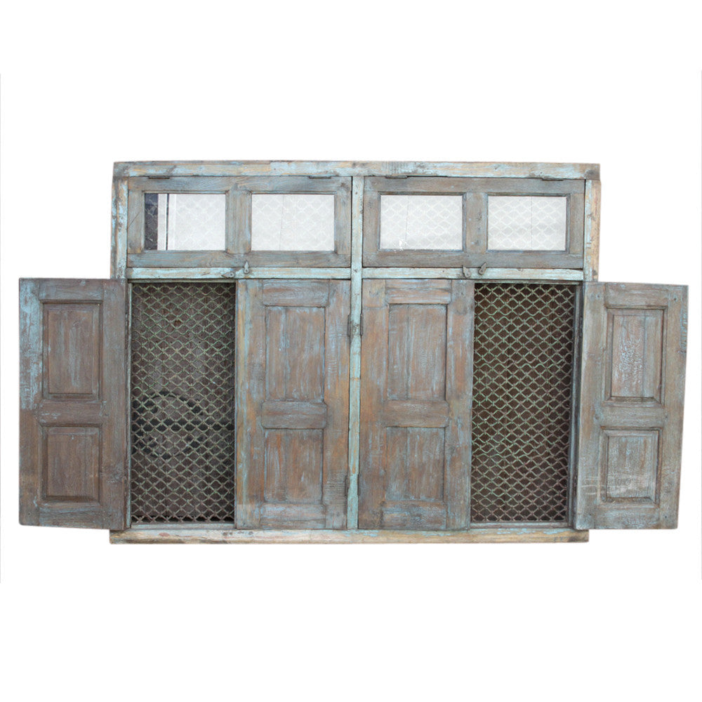 Antique Indian Jali Window Facade